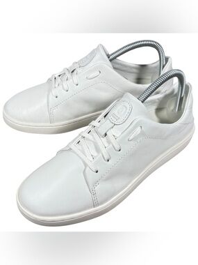 New OluKai Pehuea Li 'Ili Sneakers Women’s Size 8.5 White Leather Low-Top